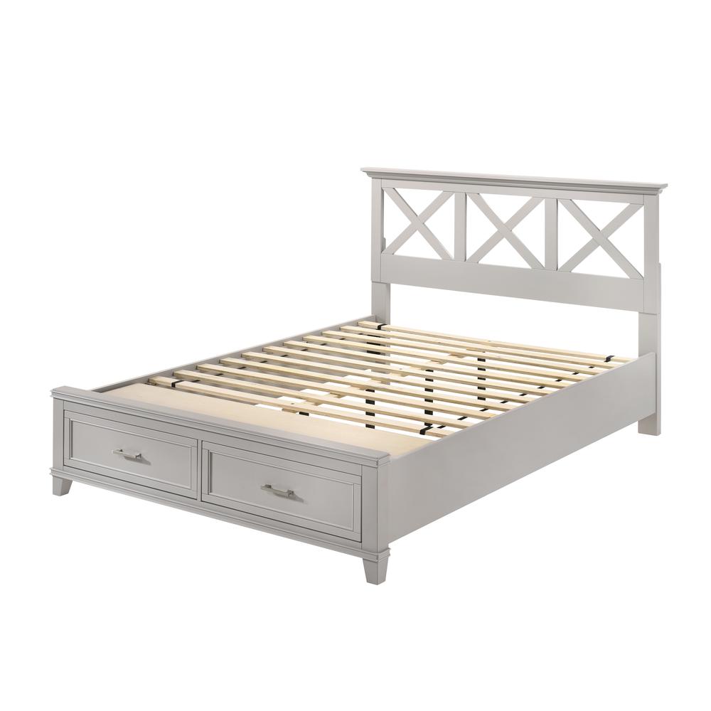 Gray Nova Ii Queen X Storage Bed. Picture 1