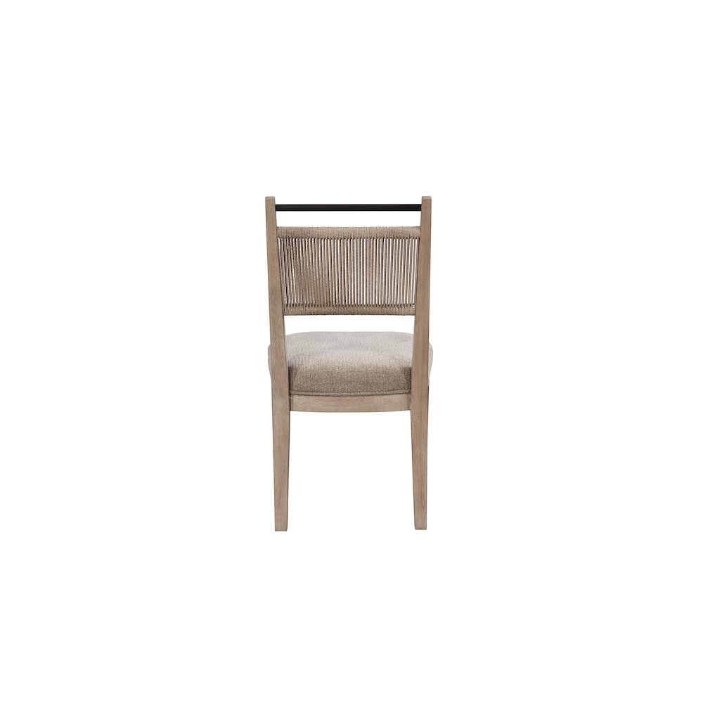 Elements Rope Back Chair - In Toffee Finish. Picture 7