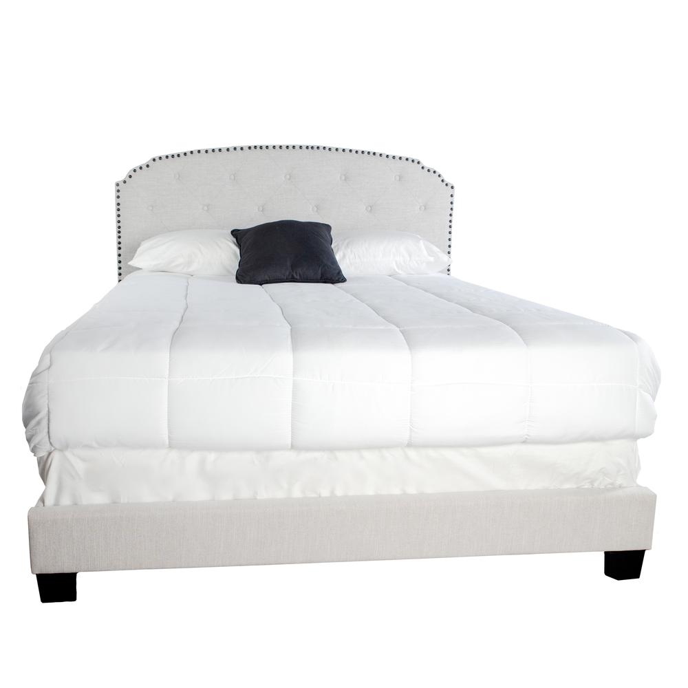 Olivia Upholstered King Bed In A Box. Picture 1