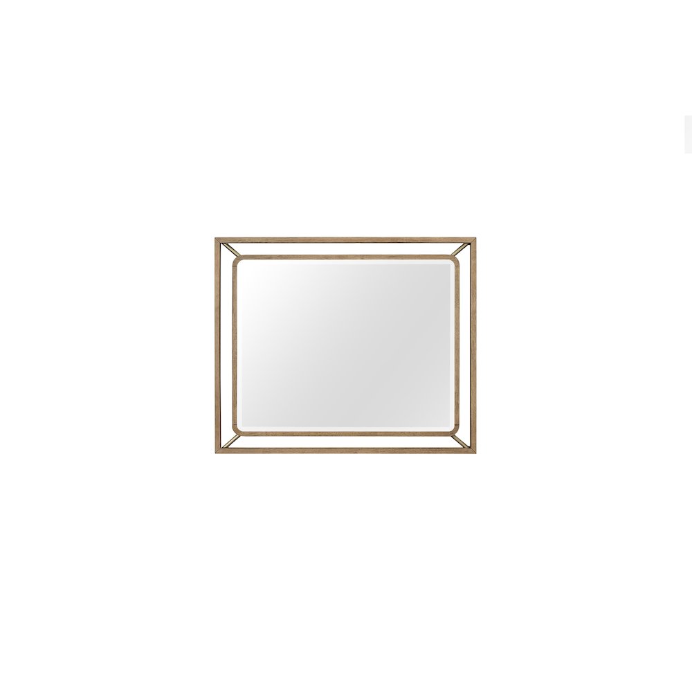 Aurora Wood & Metal Mirror. Picture 2
