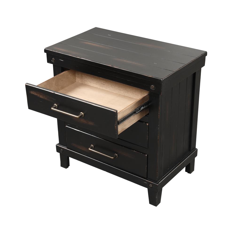 Spruce Creek Black Nightstand. Picture 4