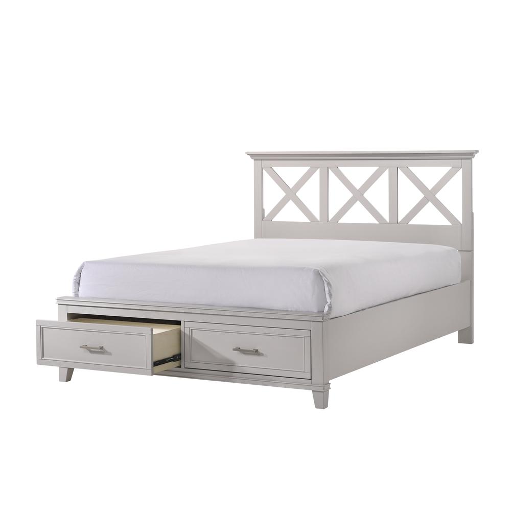 Gray Nova Ii King X Storage Bed. Picture 3