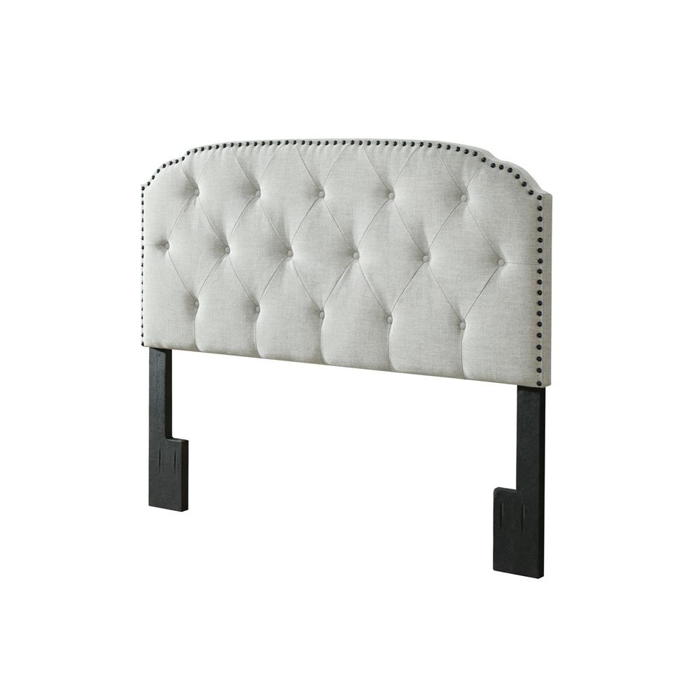 Olivia Upholstered Queen Headboard. Picture 1