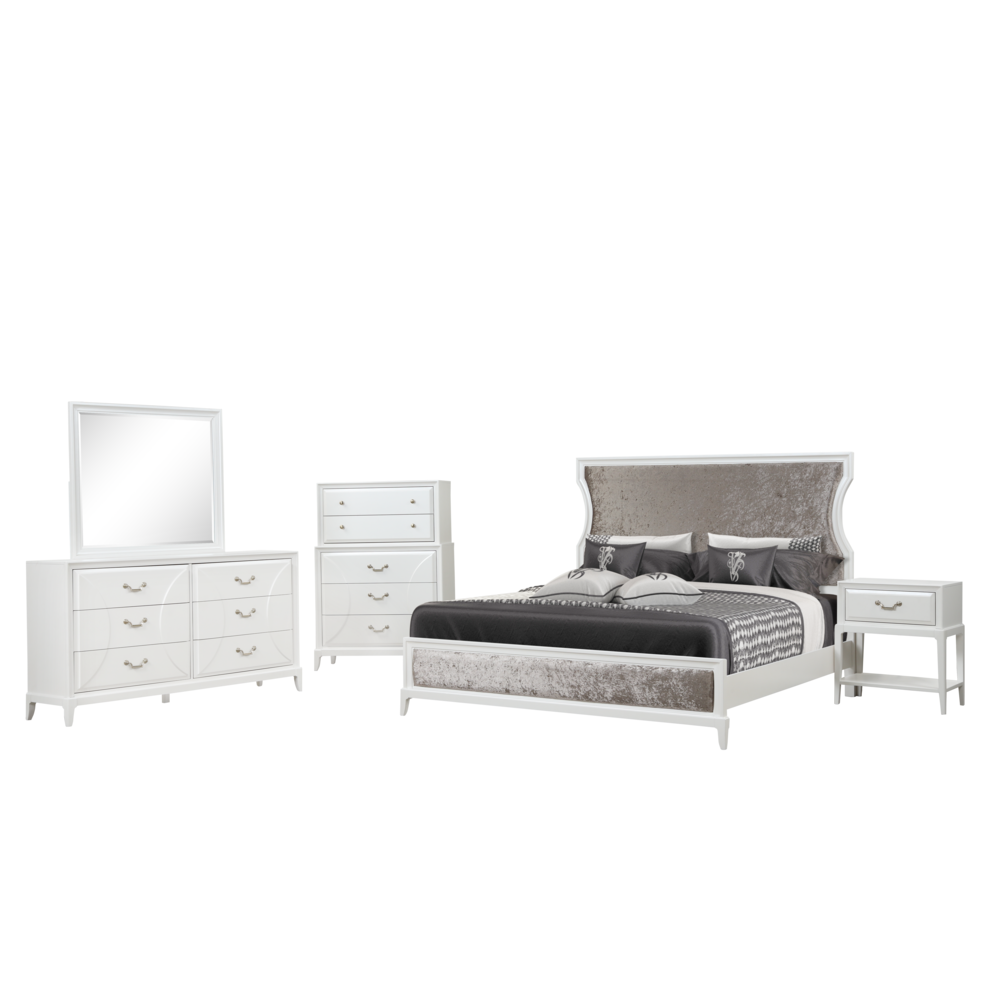 Renascence Queen Upholstered Bed. Picture 3