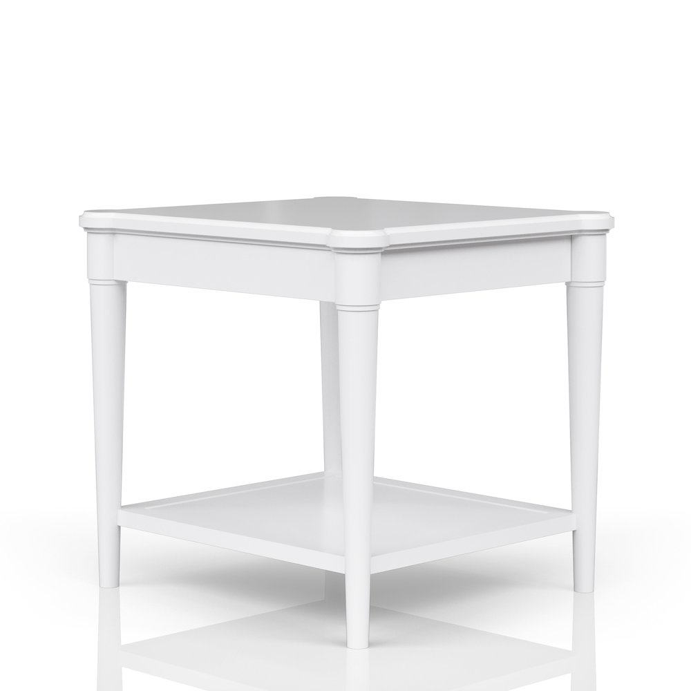 Wilmington Wood End Table-White. Picture 5