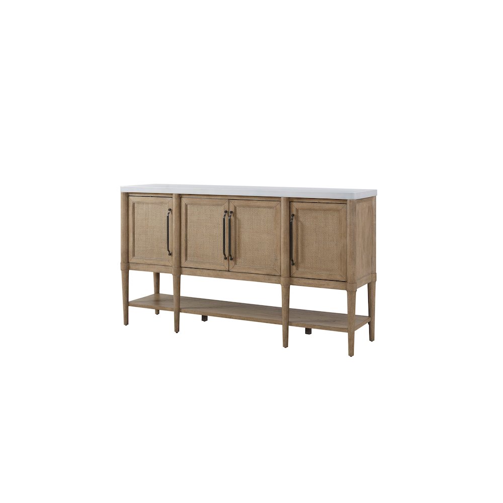 Wilmington Cane Door-Cement Top Server. Picture 3