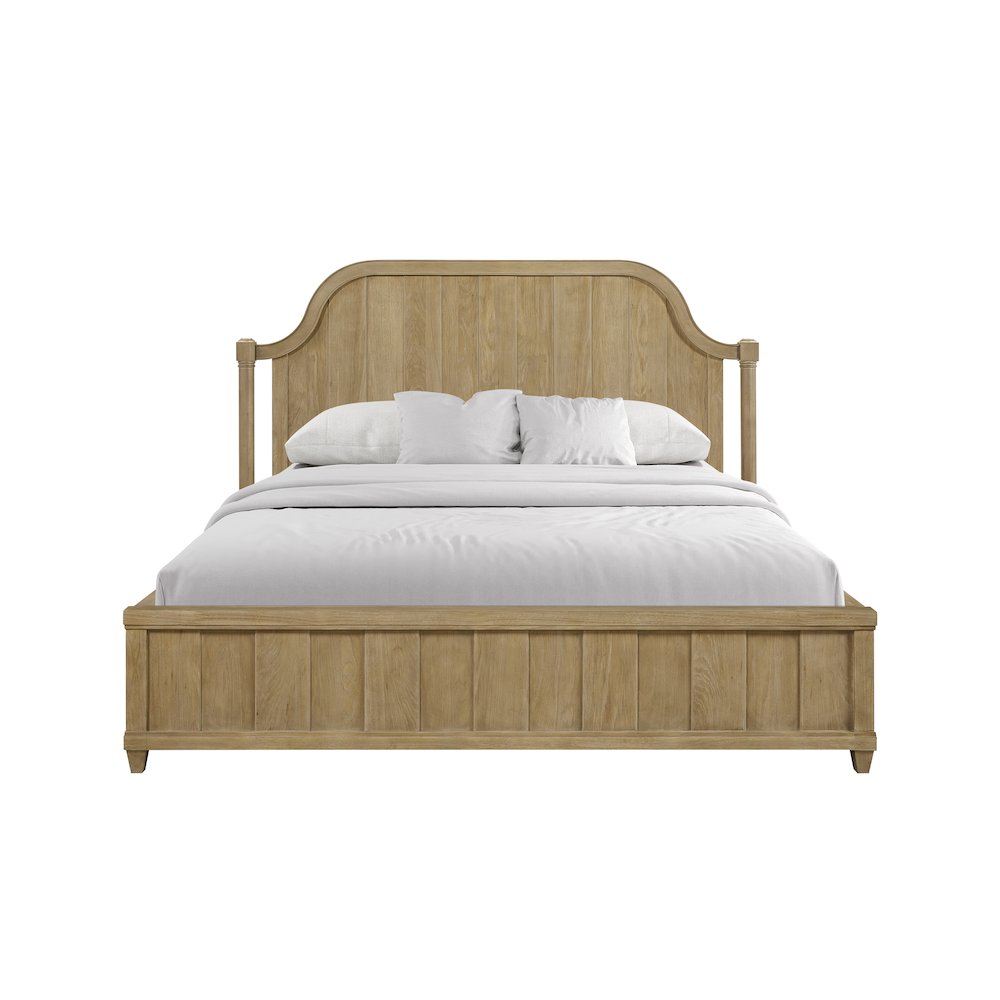 Magnolia King Planked Panel Bed - Cashew. Picture 6