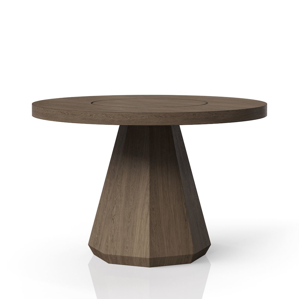 Aurora Round Dining Table W/ Lazy Susan. Picture 1