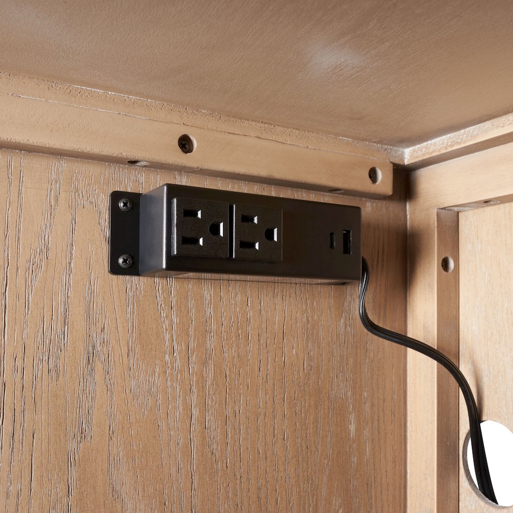 Elements Demilune Server - In Toffee Finish. Picture 2