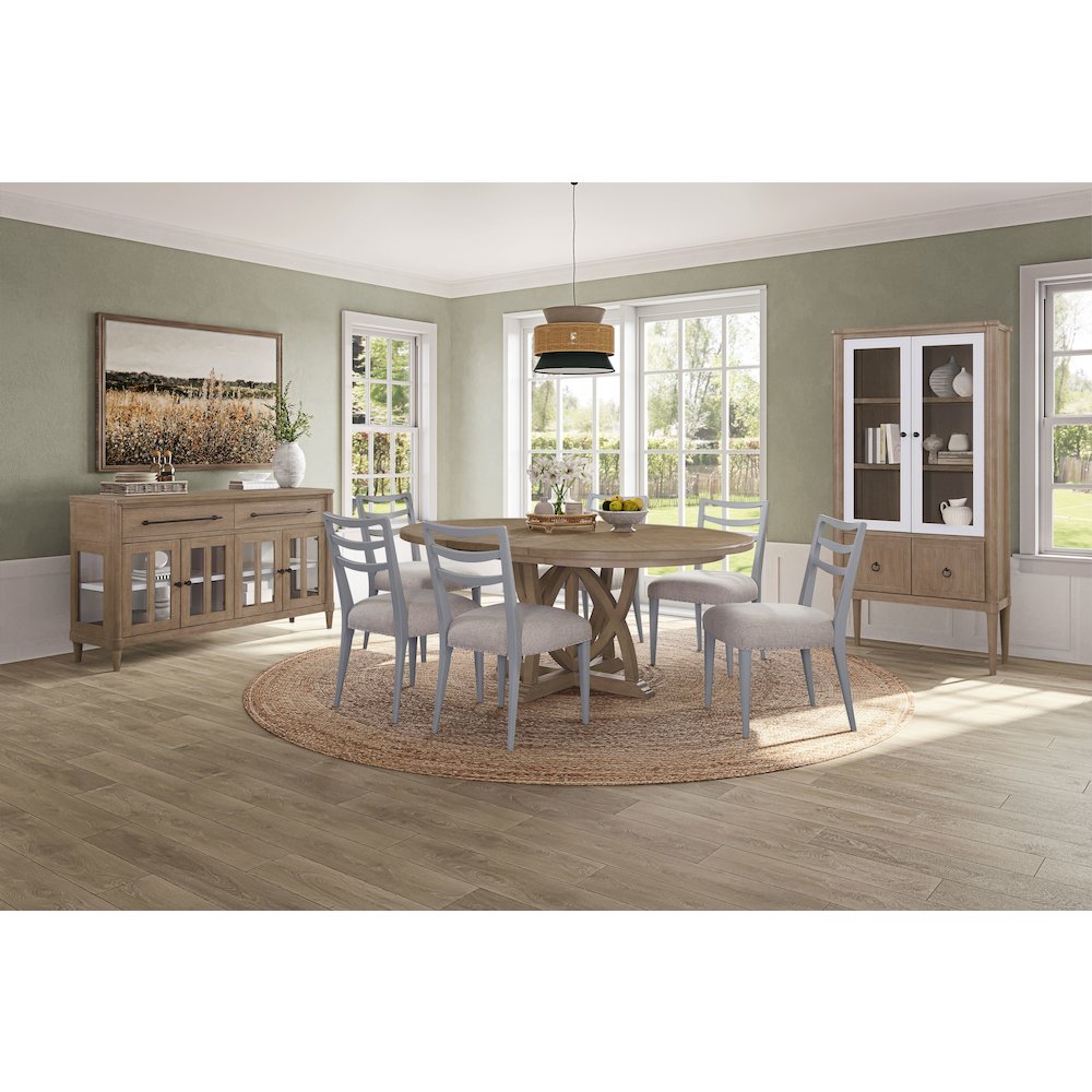 Wilmington Ladderback Dining Chair - Ocean. Picture 6