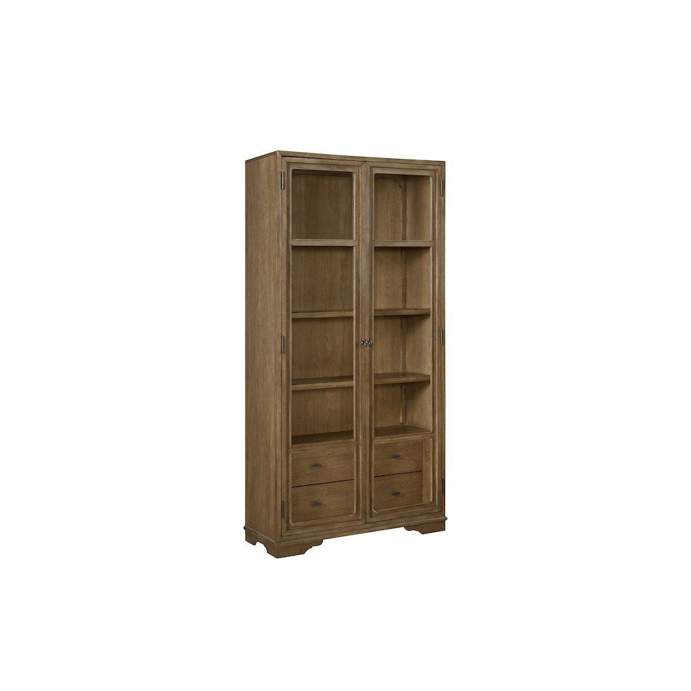 Magnolia Tall Display Cabinet - Almond. Picture 1
