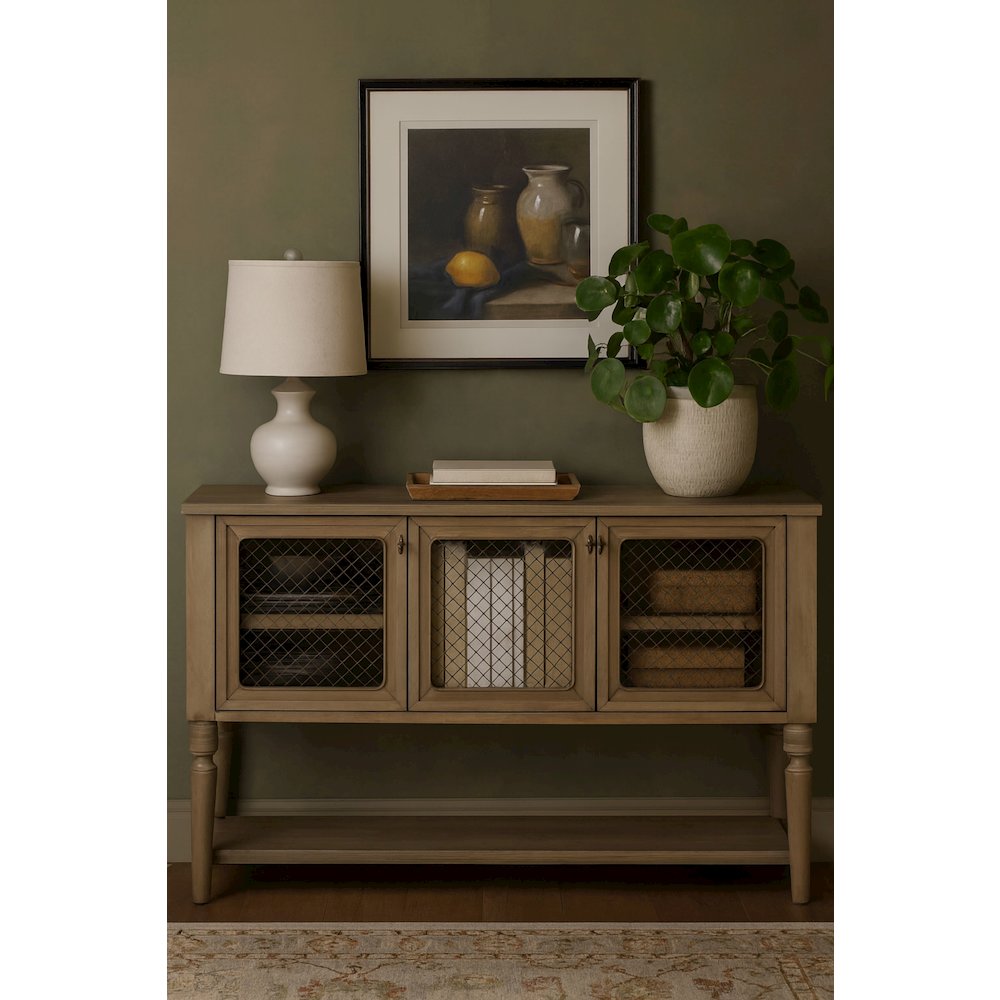 Magnolia Sever Mesh Door Fronts - Cashew. Picture 4
