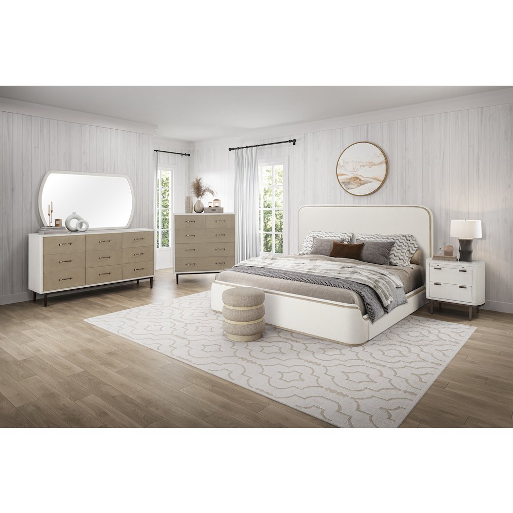 Transitional Elements Elements King Upholstered Bed. Picture 7