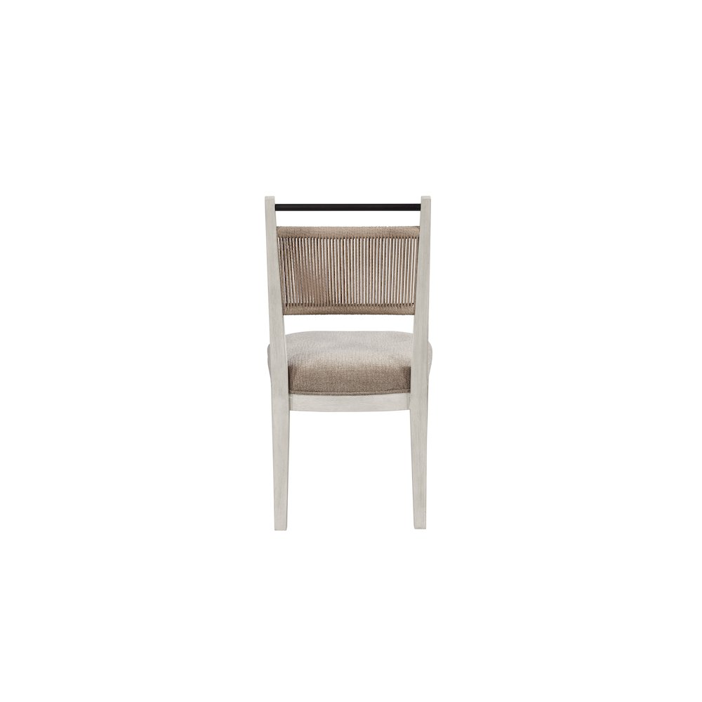 Elements Rope Back Chair - In Vanilla Finish. Picture 9