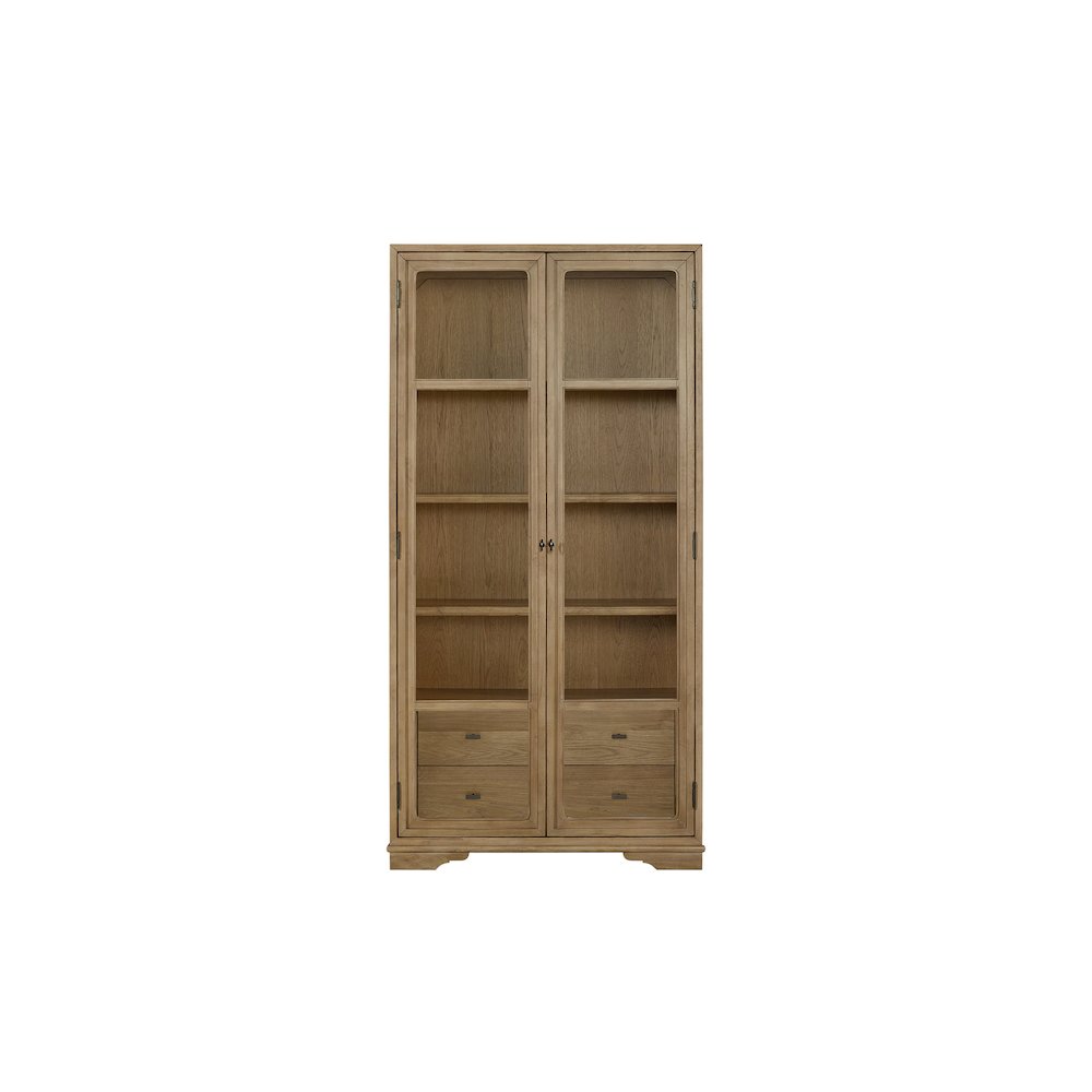 Magnolia Tall Display Cabinet - Cashew. Picture 2