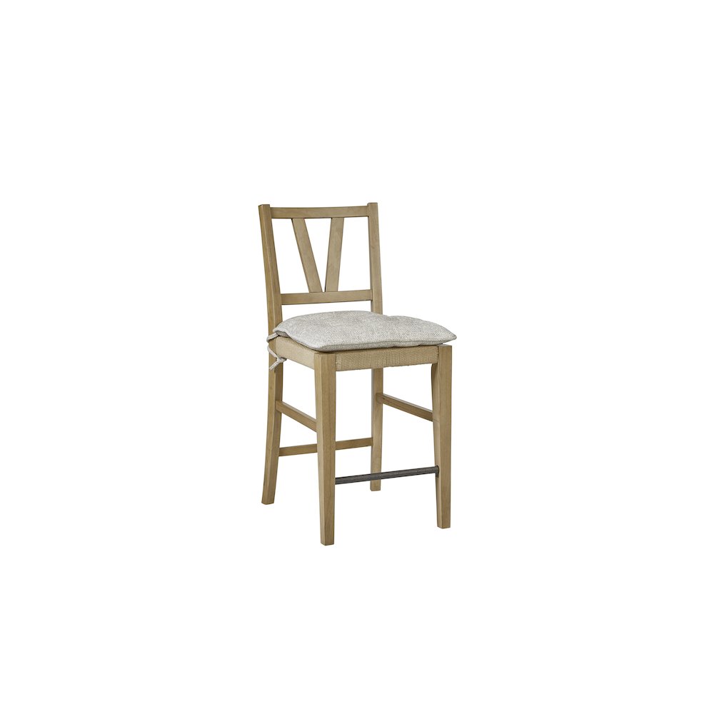 Magnolia Counter Height Slat Back Chair - Cashew. Picture 3