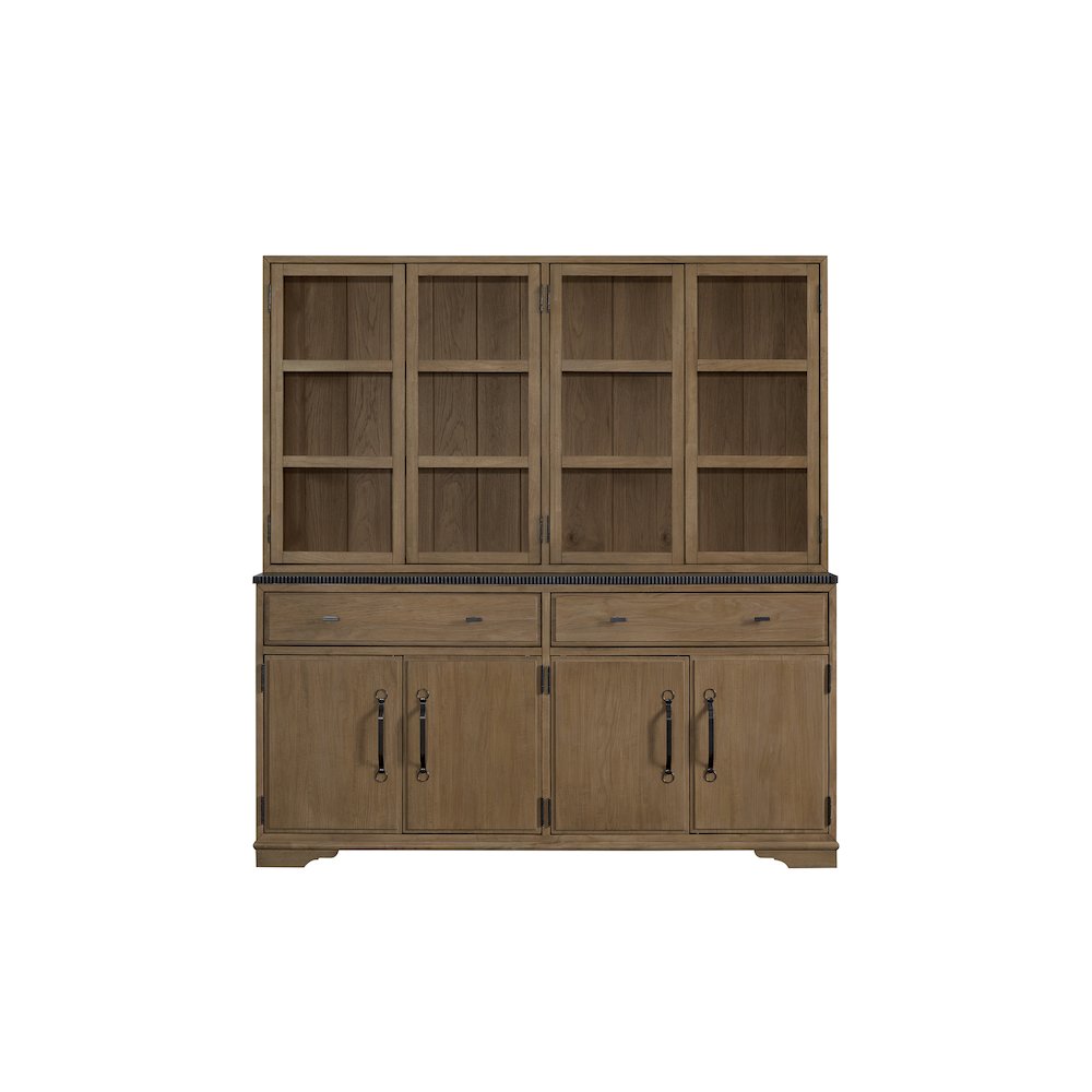Magnolia 2 Piece Cabinet (Hutch & Buffet) - Almond. Picture 1