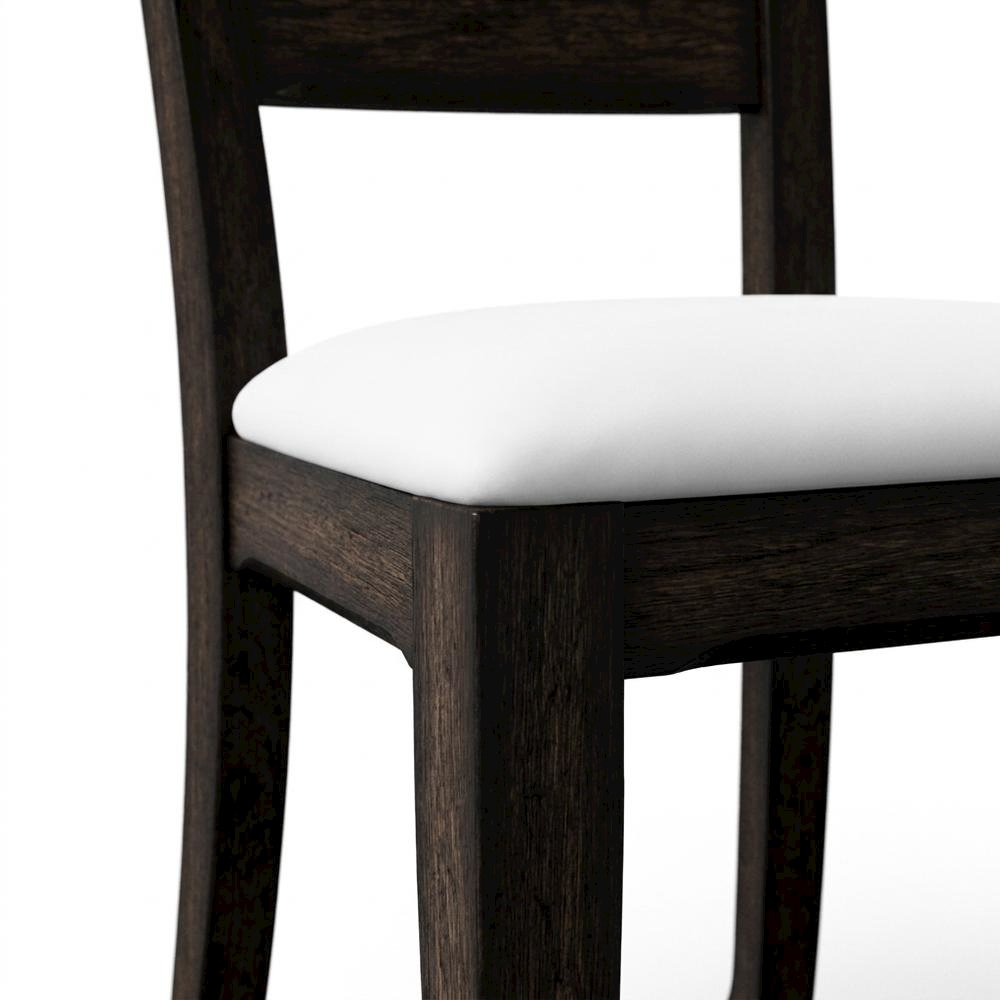 Solid Rubberwood Desk Chair with Elm Veneer Back for Dining Room. Picture 7