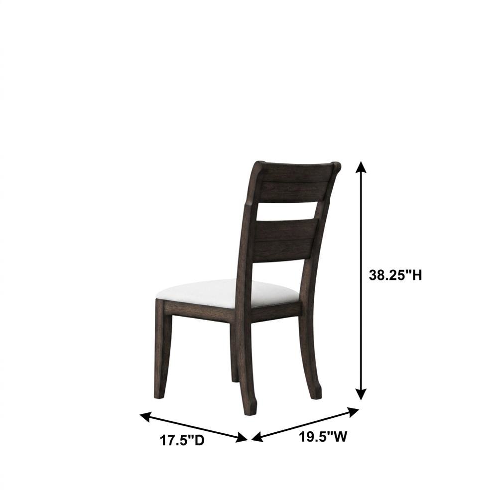 Solid Rubberwood Desk Chair with Elm Veneer Back for Dining Room. Picture 5