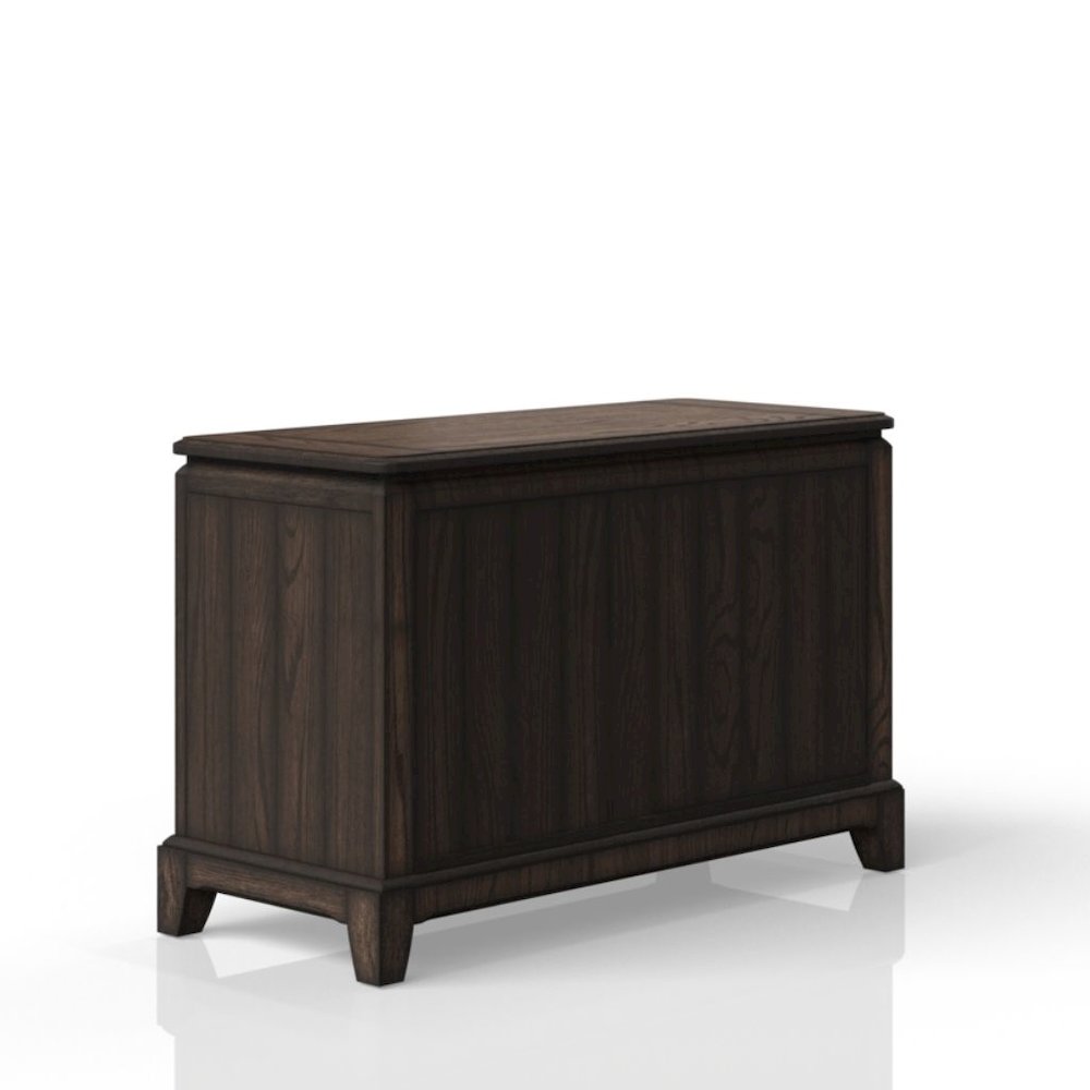 Brown Wood Credenza Storage Cabinet with 1  Drawer and 2 Shelves for Living Room. Picture 6
