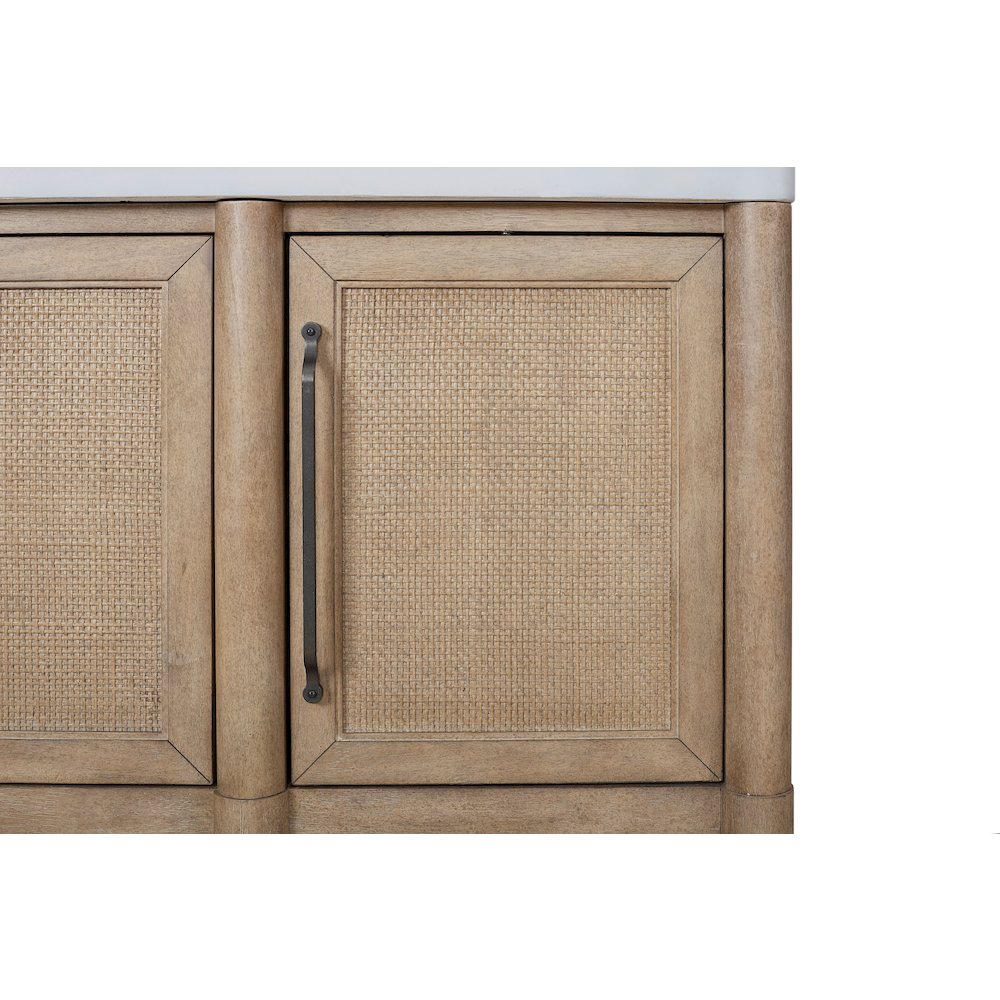 Wilmington Cane Door-Cement Top Server. Picture 4