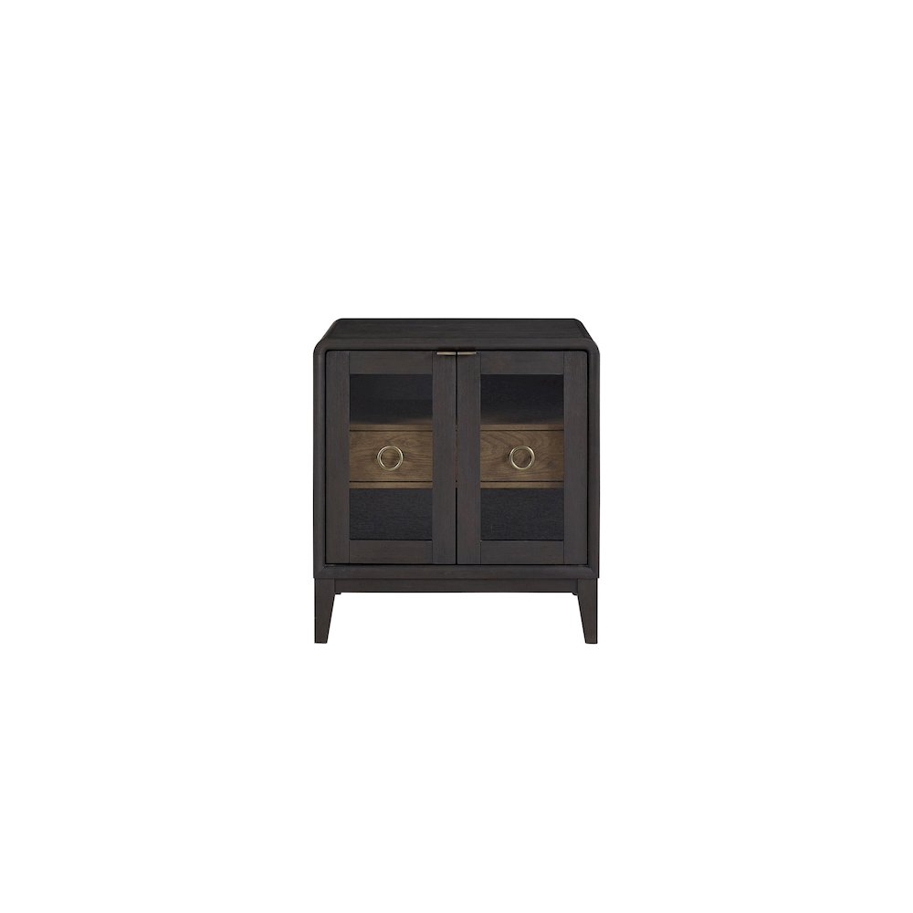Aurora Glass Door Nightstand. Picture 1