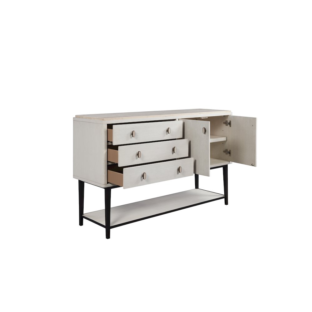 Elements Server Metal Base In Vanilla Finish. Picture 6