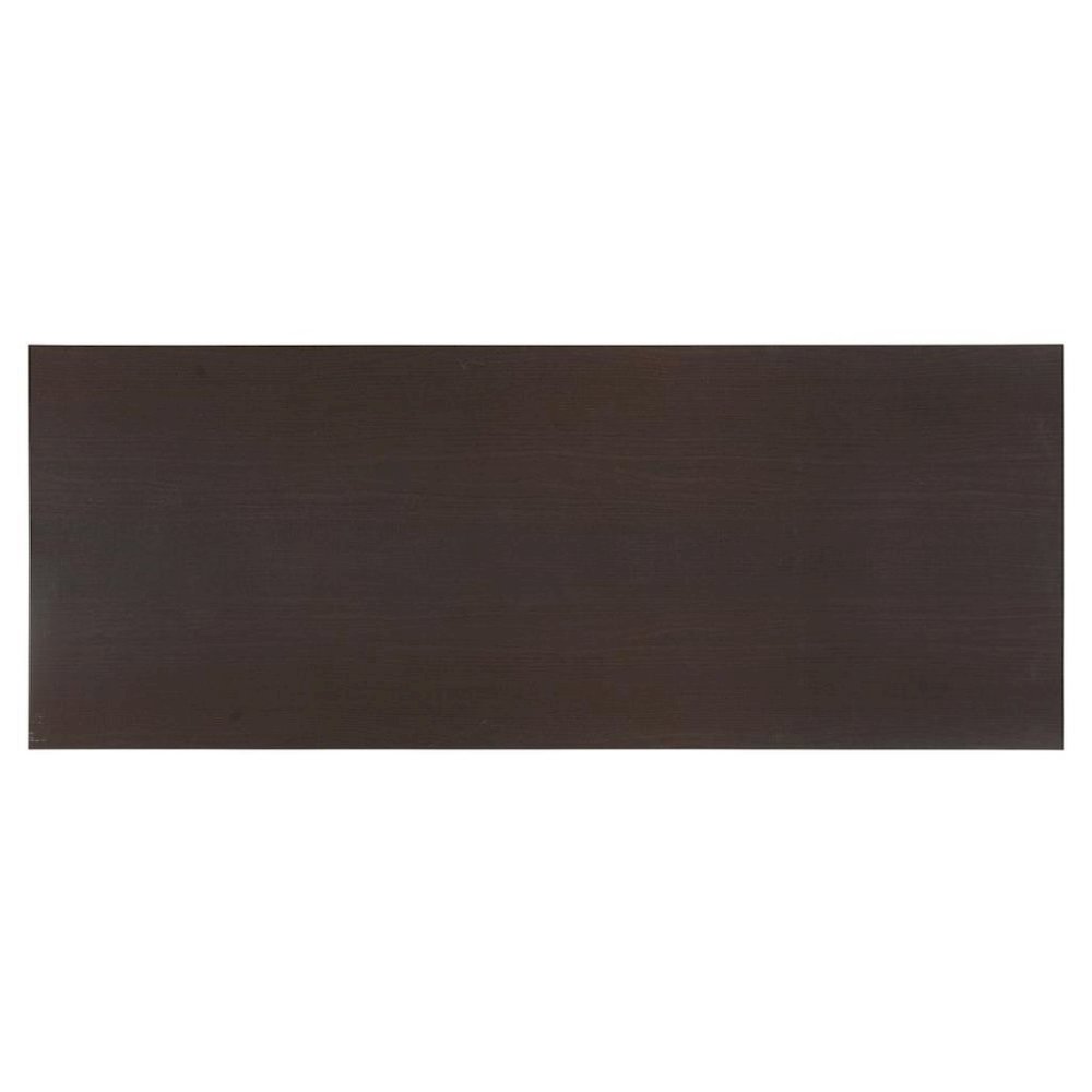 Brown Wood Desk with Shelfs – Natural Writing Table for Home or Office. Picture 4