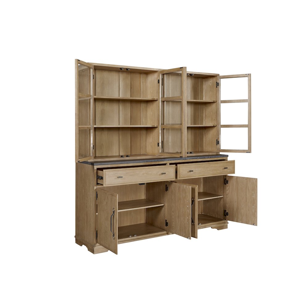 Magnolia 2 Piece Cabinet (Hutch & Buffet) - Cashew. Picture 4