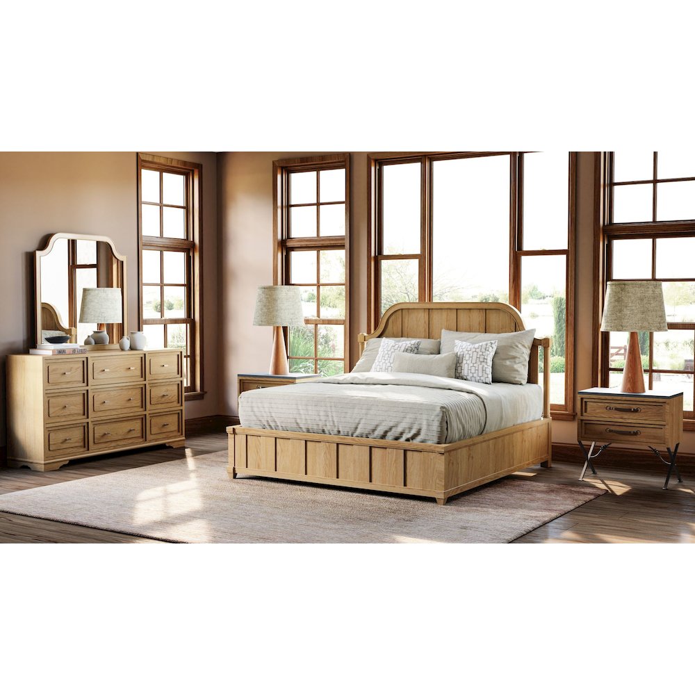 Magnolia 2 Drawer Nightstand - Cashew. Picture 4