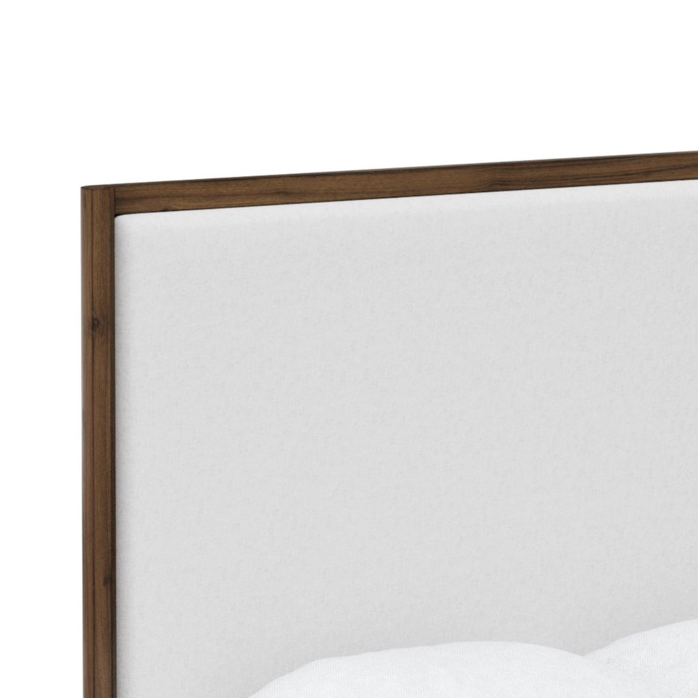 Summerfield Queen Upholstered Bed in Walnut Finish. Picture 5