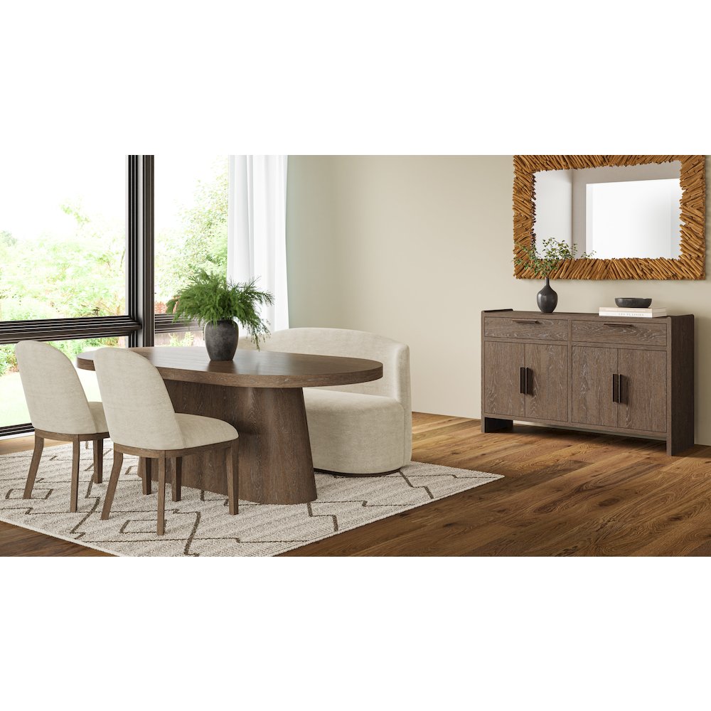 Elements Banquette - Ivory In Cocoa Finish. Picture 9