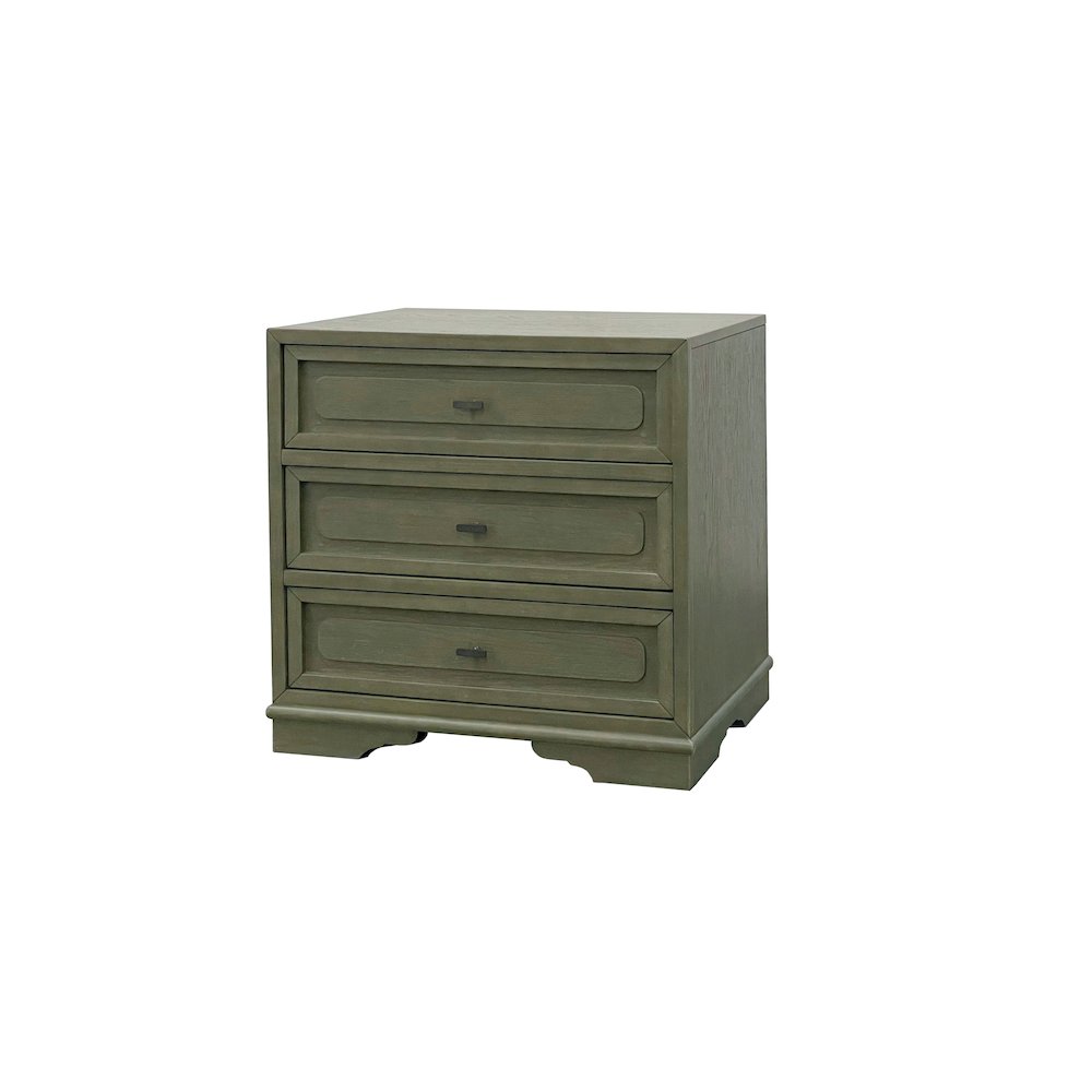Magnolia 3 Drawer Nightstand - Pistachio. Picture 5