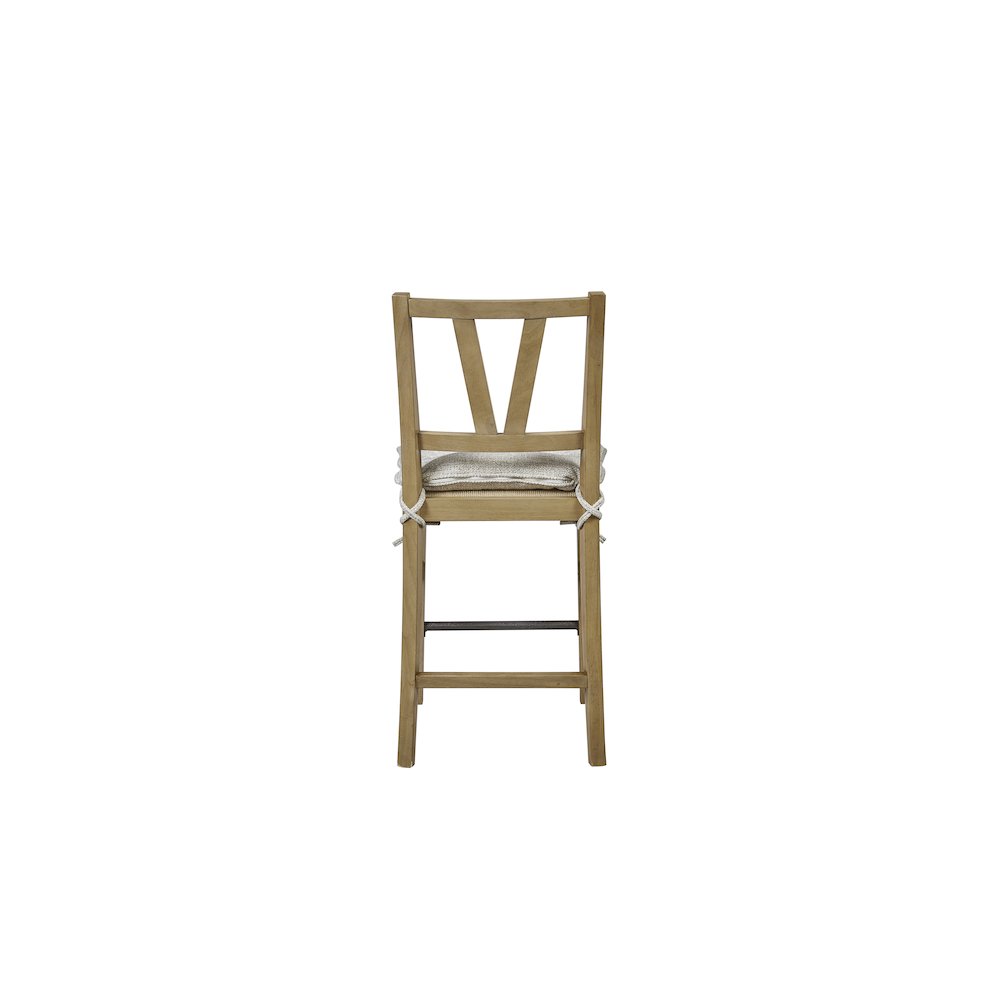 Magnolia Counter Height Slat Back Chair - Cashew. Picture 1