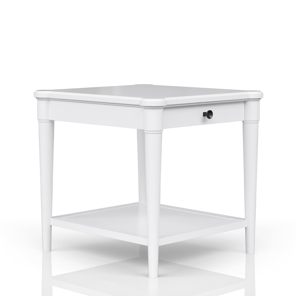 Wilmington Wood End Table-White. Picture 2