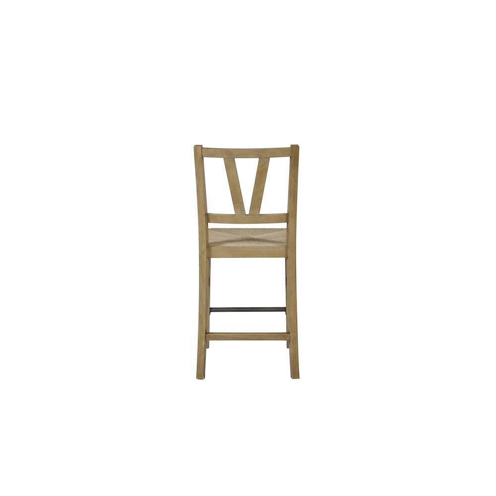 Magnolia Counter Height Slat Back Chair - Cashew. Picture 4