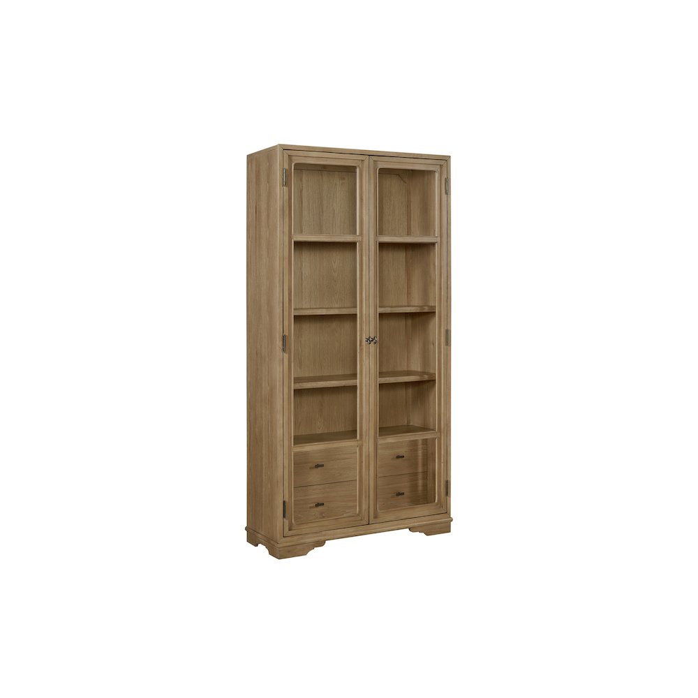 Magnolia Tall Display Cabinet - Cashew. Picture 1