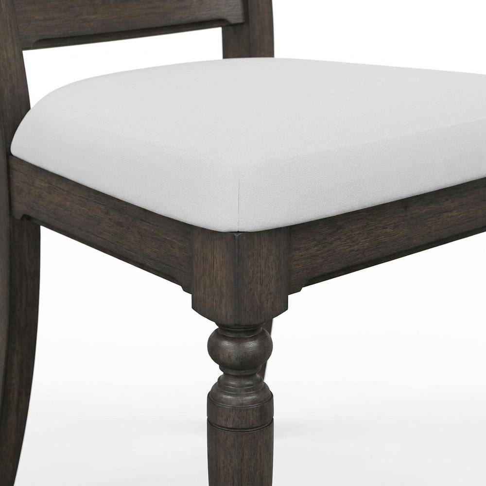 Solid Hardwood Ladder Back Dining Chair for Kitchen Dining Room, Set of 2. Picture 8