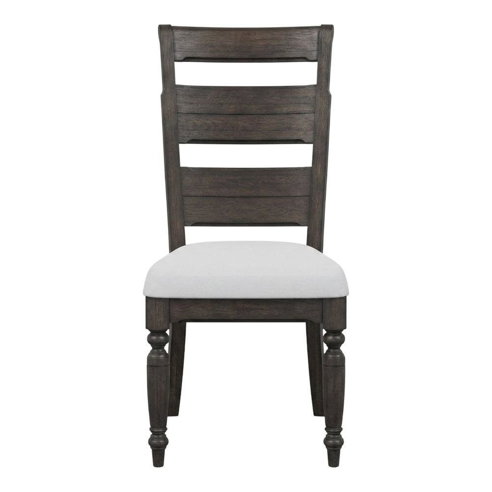Solid Hardwood Ladder Back Dining Chair for Kitchen Dining Room, Set of 2. Picture 2