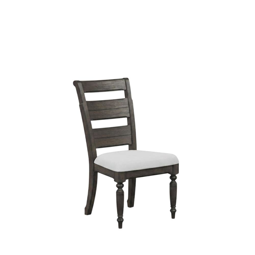 Solid Hardwood Ladder Back Dining Chair for Kitchen Dining Room, Set of 2. Picture 5