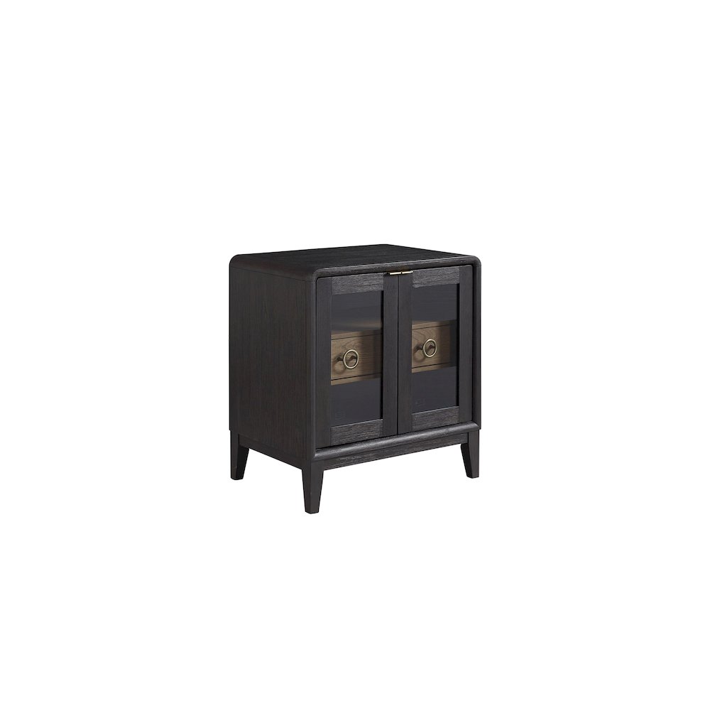 Aurora Glass Door Nightstand. Picture 2