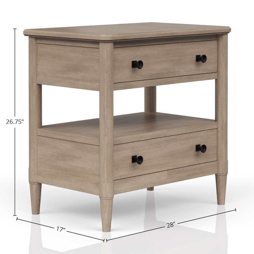 Wilmington Open Nightstand-Sand. Picture 4
