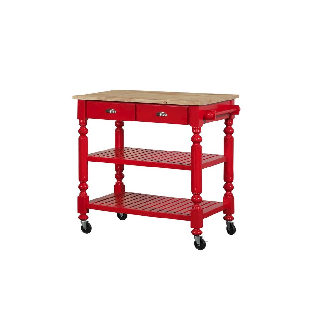 Payson Red Kitchen Island. Picture 6