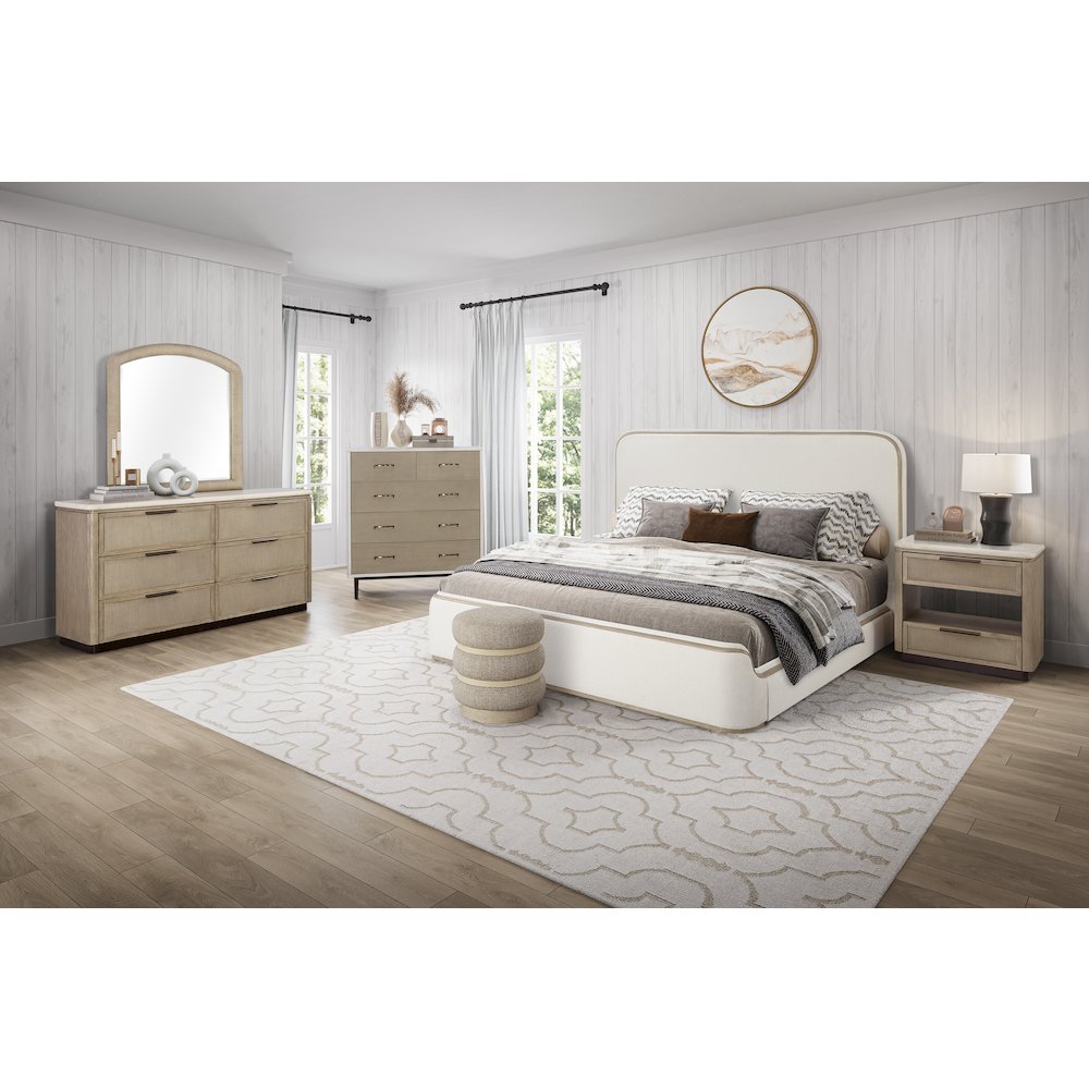 Transitional Elements Elements King Upholstered Bed. Picture 6