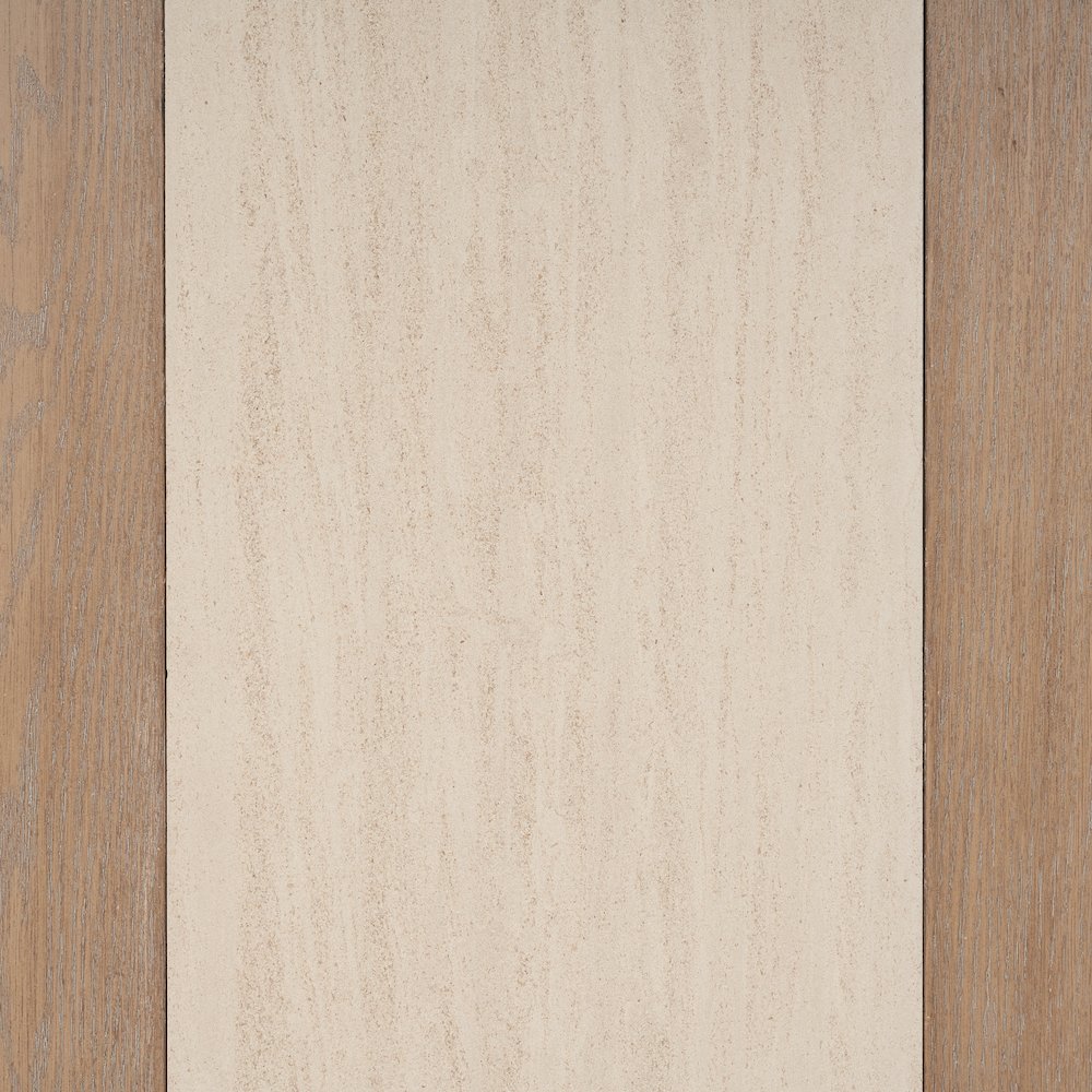 Elements Assyemtrical Stone Slab Dining Table In Toffee Finish. Picture 7