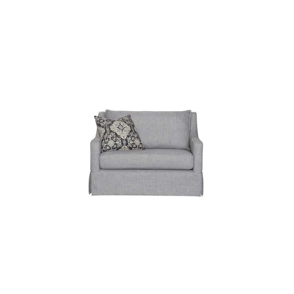 Wilmington Chair and 1/2 B W/ 1 Pillow. Picture 1