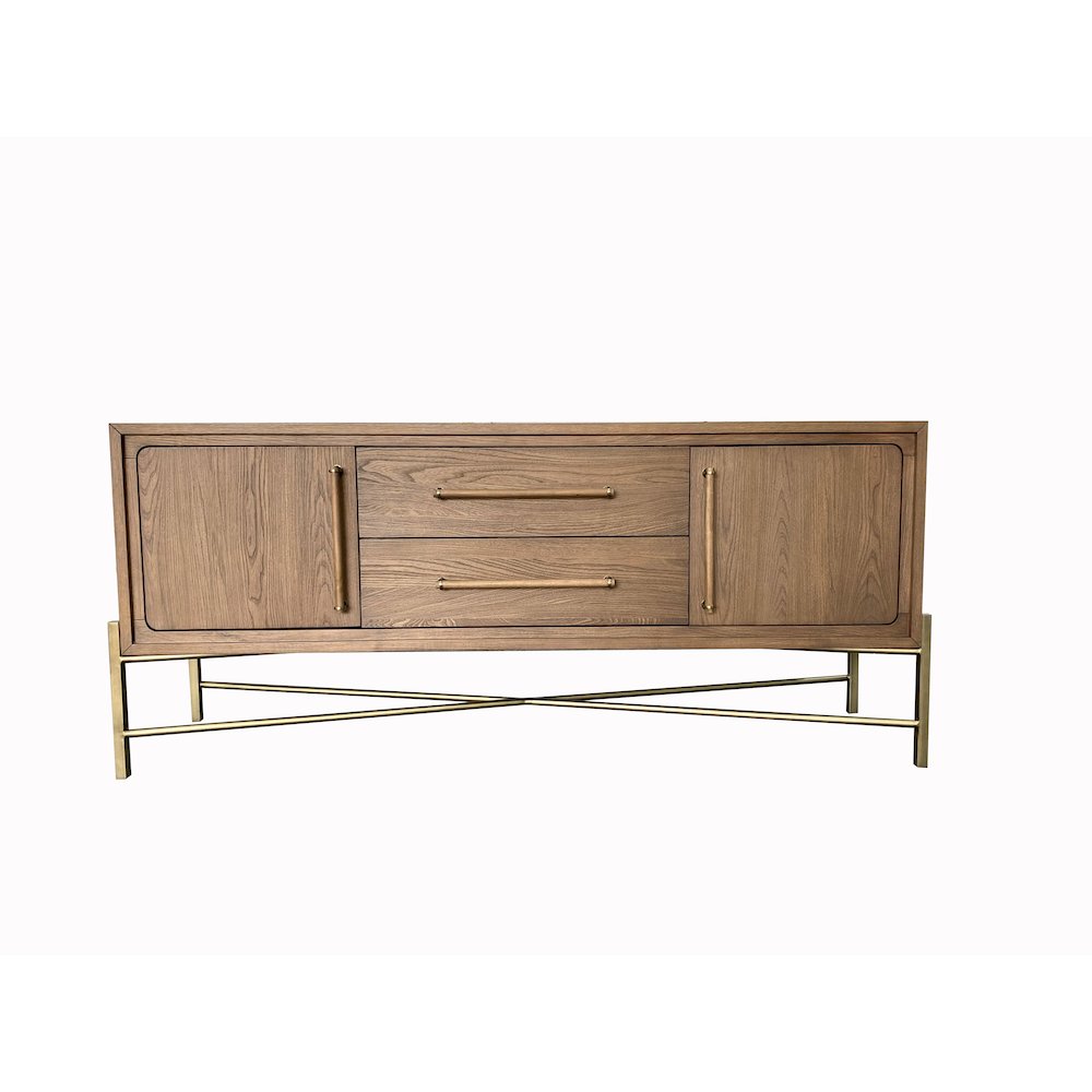 Aurora Latte Metal Base Sideboard. Picture 1