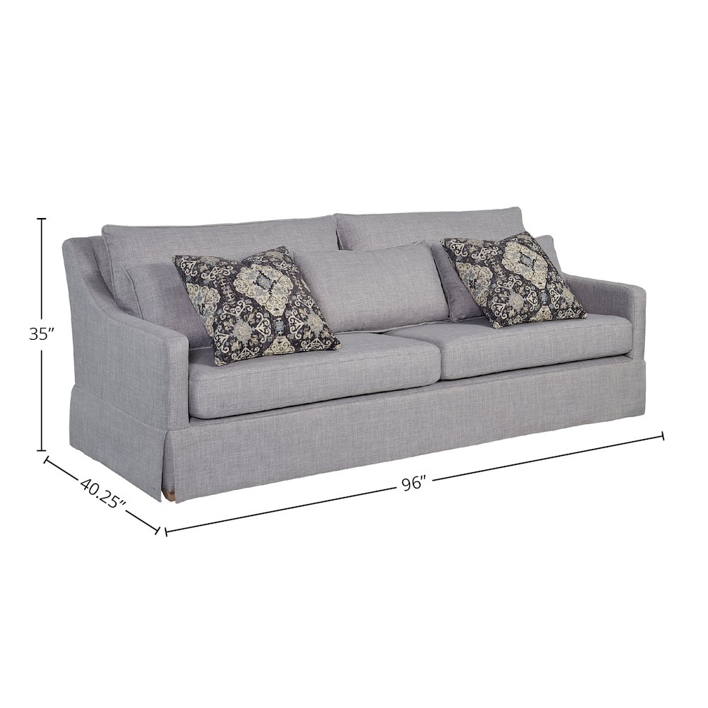 Wilmington Sofa B W/ 2 Pillows. Picture 3