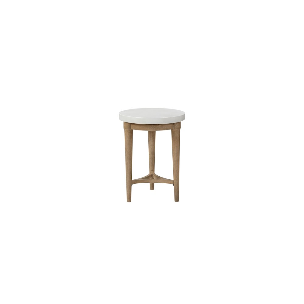 Wilmington Chairside Table W/ Cement Top. Picture 1