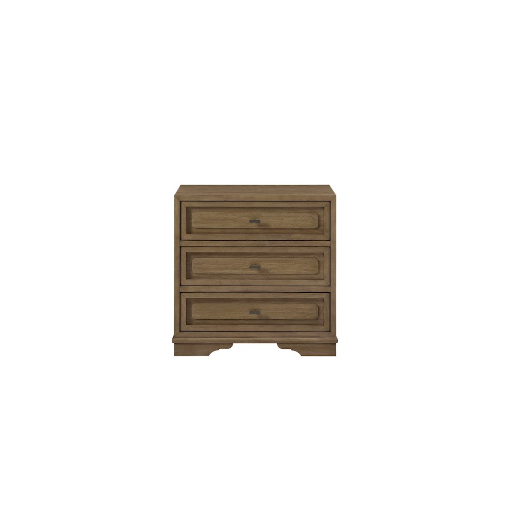 Magnolia 3 Drawer Nightstand - Almond. Picture 2